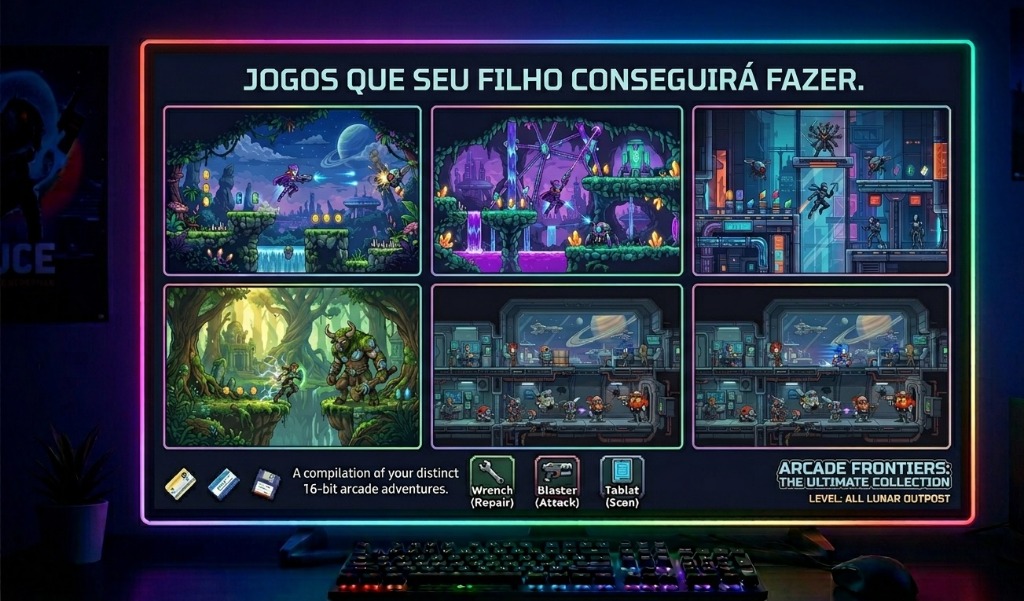 Exemplos de jogos que seu filho conseguirá fazer